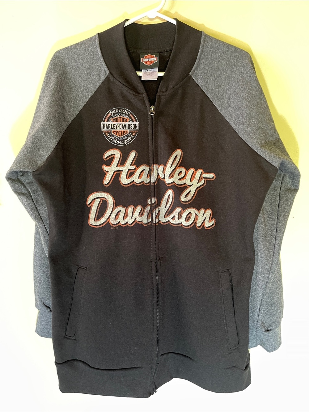 Harley-Davidson Black and Gray double sided graphic. Calgary Alberta